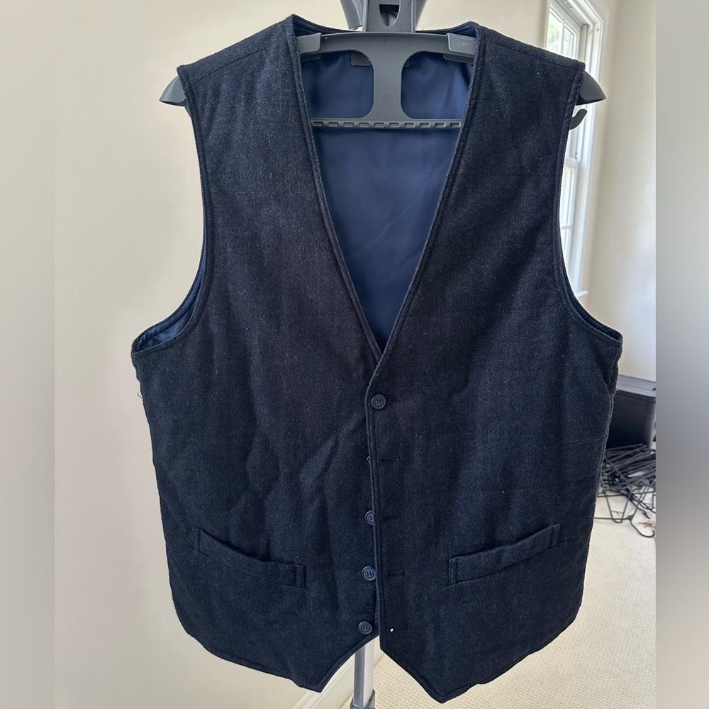 Primark slim fit navy vest